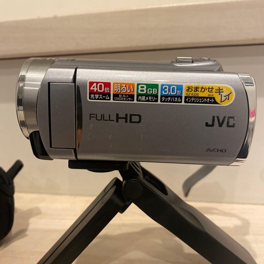 【動作品】JVC Everio GZ-E220-S フルHD ビデオカメラ