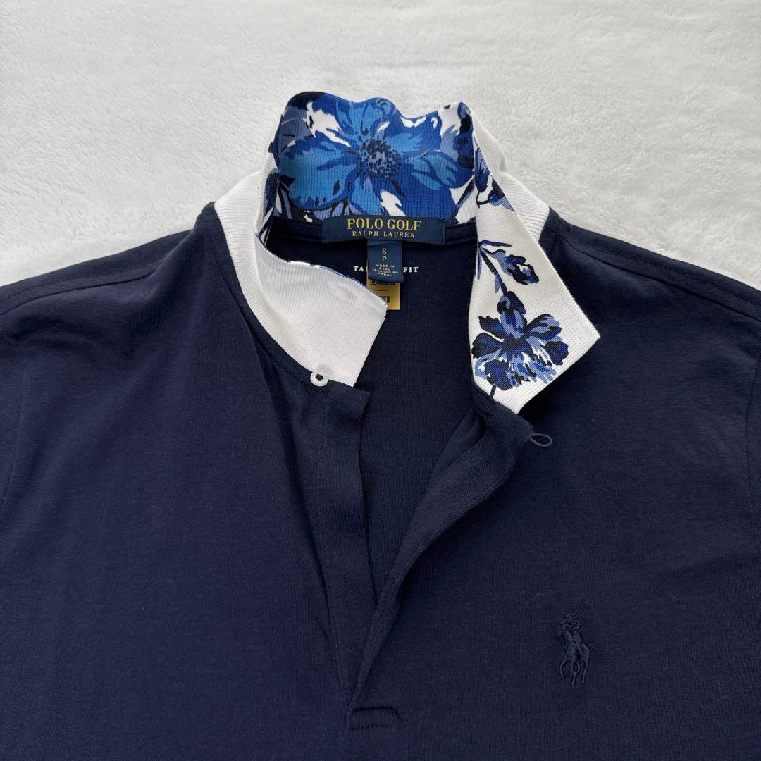 RALPH LAUREN ラルフローレン　花柄　ニット　ポロシャツ　S GOLF