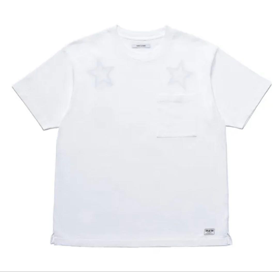 キムタク着 MINEDENIM×M&M ポケットTシャツ 白M マインデニム