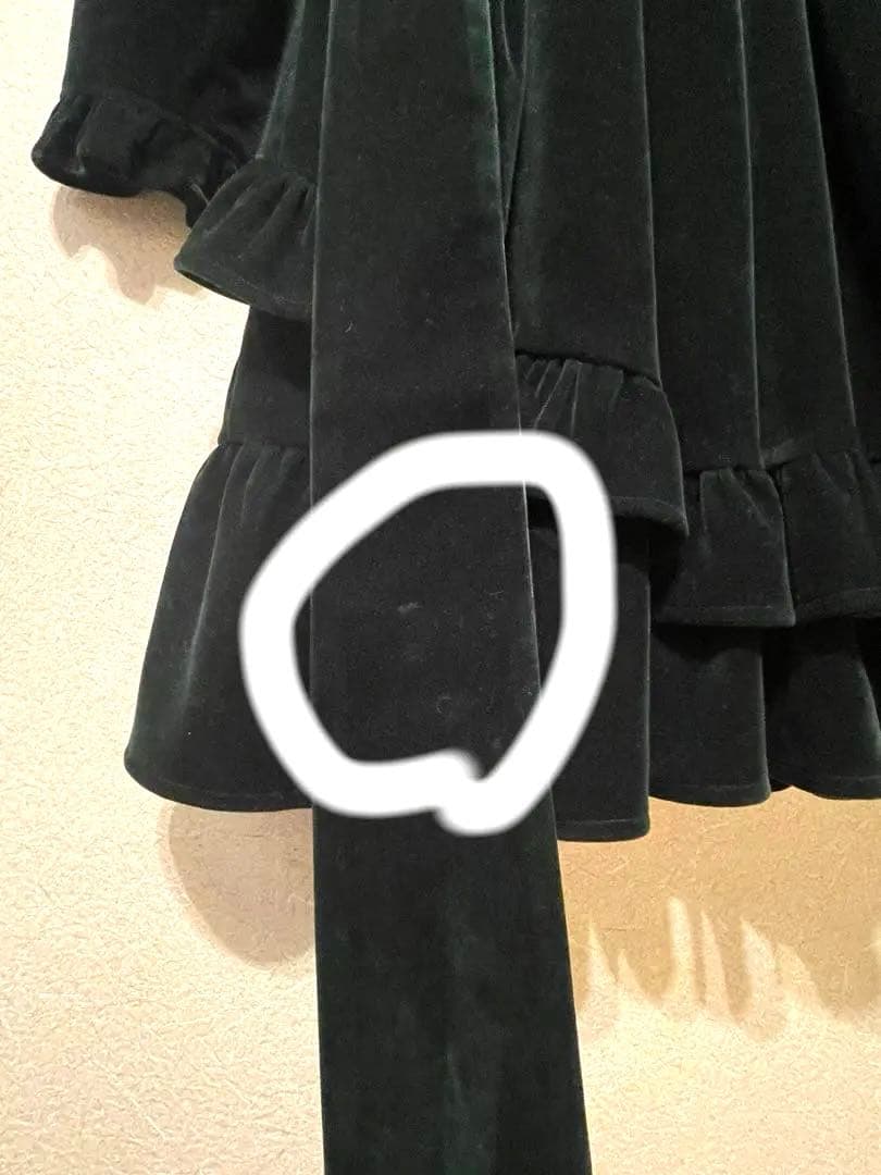 axes femme kawaii ベルベットドールワンピース