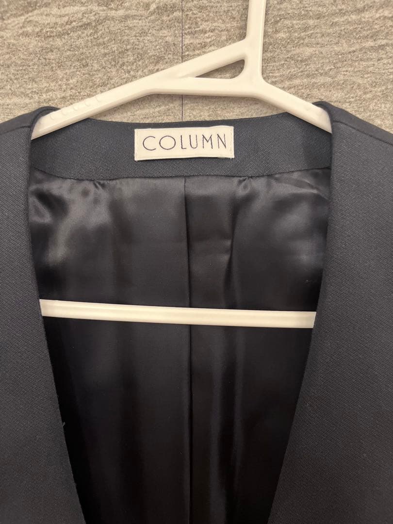 【本日限定】エストネーション COLUMN ノーカラーVジャケット定価4.8万