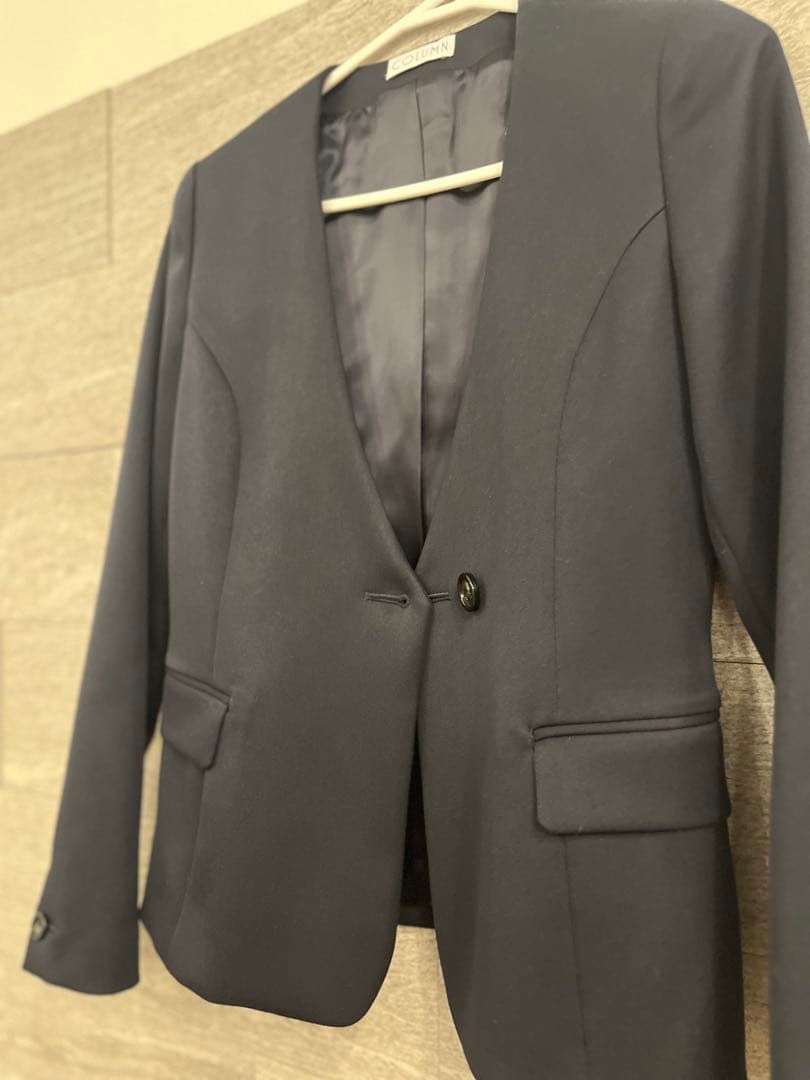 【本日限定】エストネーション COLUMN ノーカラーVジャケット定価4.8万