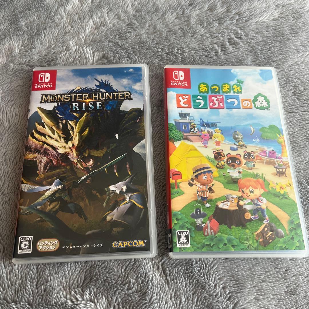あつまれ どうぶつの森 モンスターハンターRISE switchまとめ売り