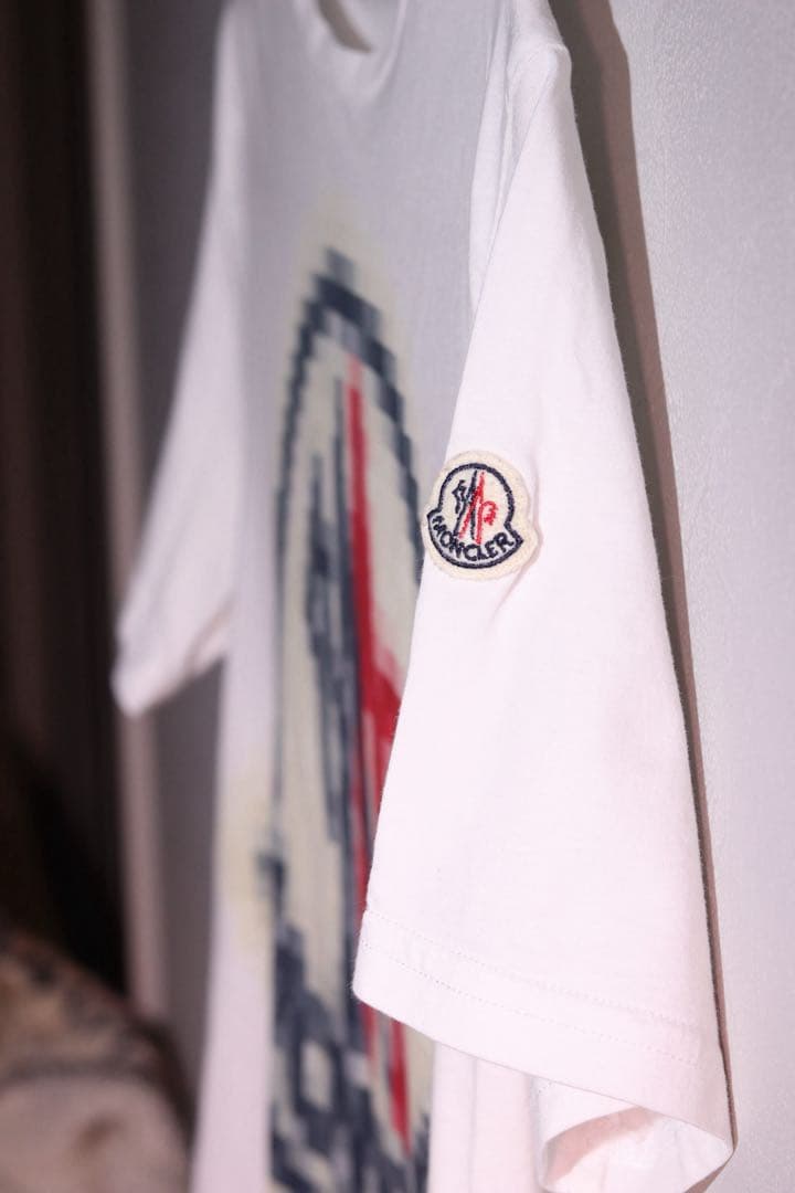 こ*う様 モンクレール MONCLER Tシャツ イタリア製 メンズ 白 ホワイ