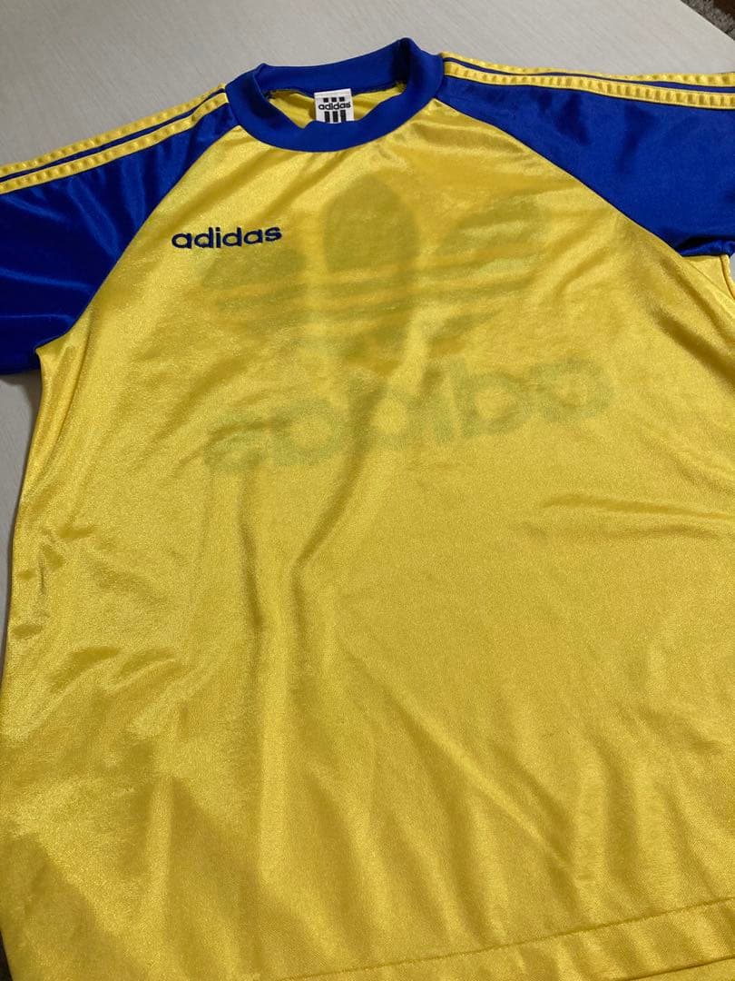 adidas アディダス80s ゲームシャツ M~L ビンテージ　サッカーシャツ