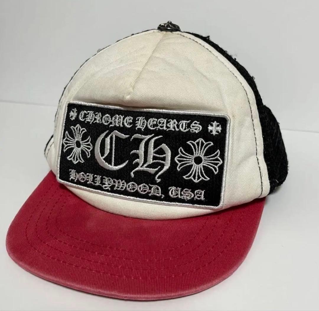 Chrome Hearts ベースボールキャップ ボロ　ブラック