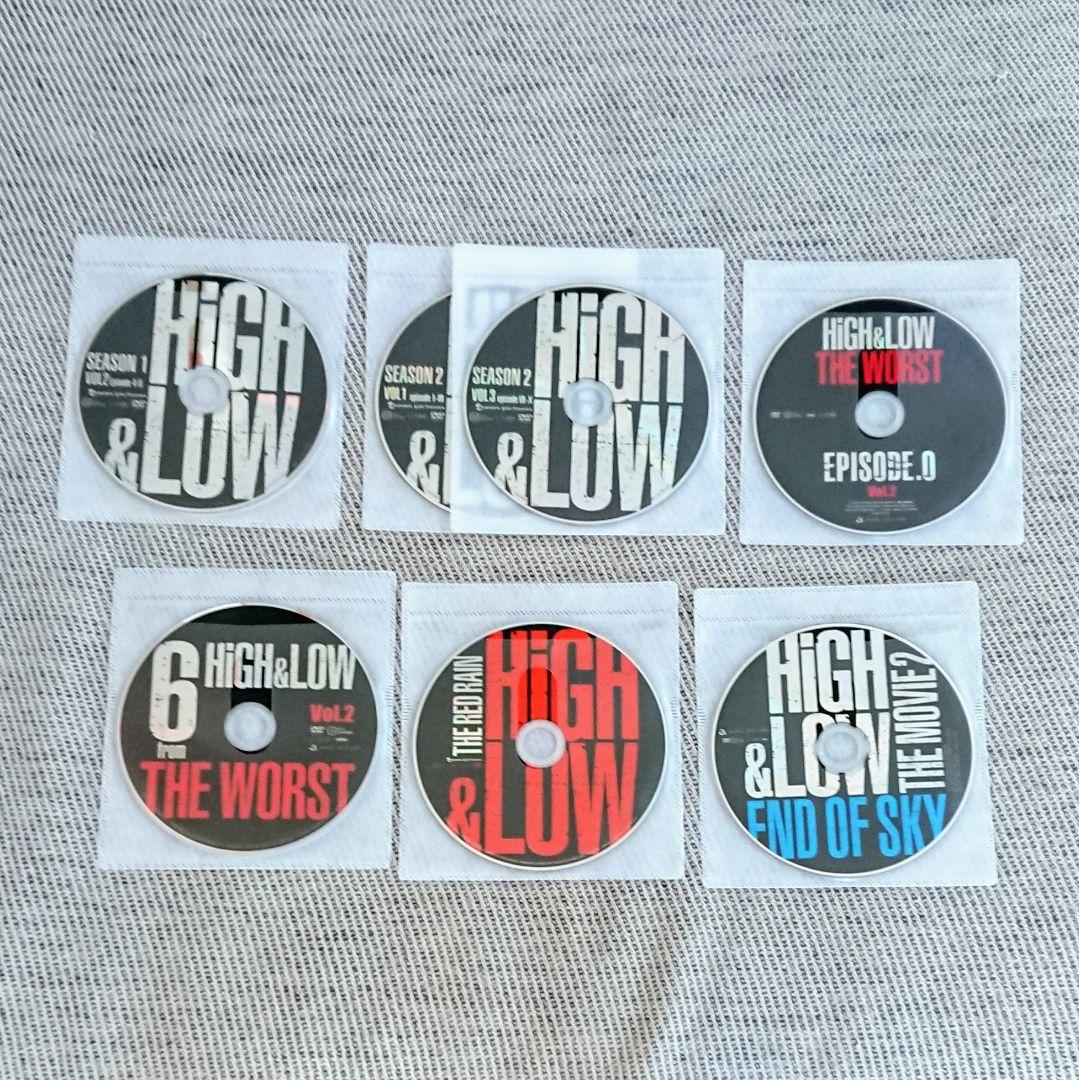 「HiGH&LOW」DVD 全14巻 岩田剛典 山田裕貴青柳翔 斎藤工