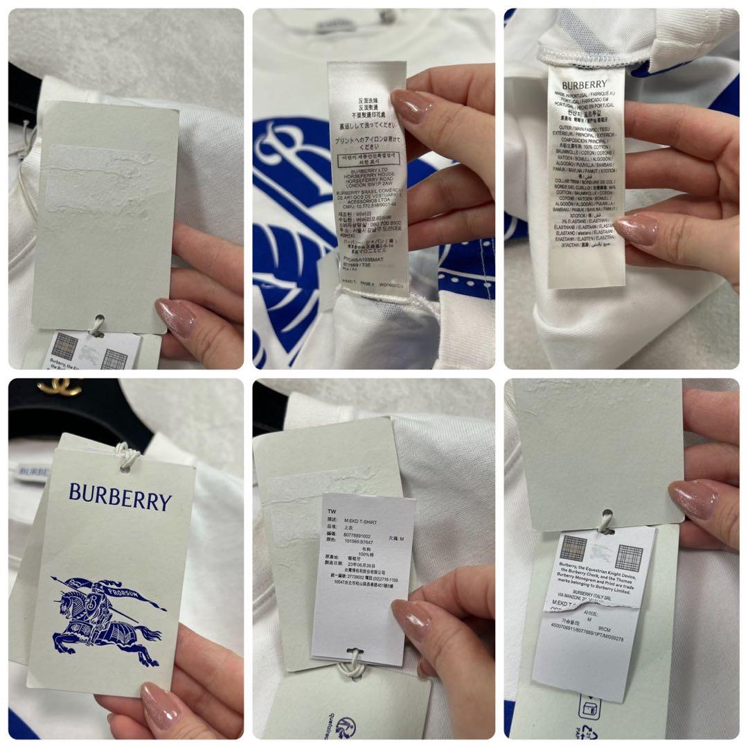 K367 BURBERRY バーバリー 現行 M タグ付き Tシャツ メンズ