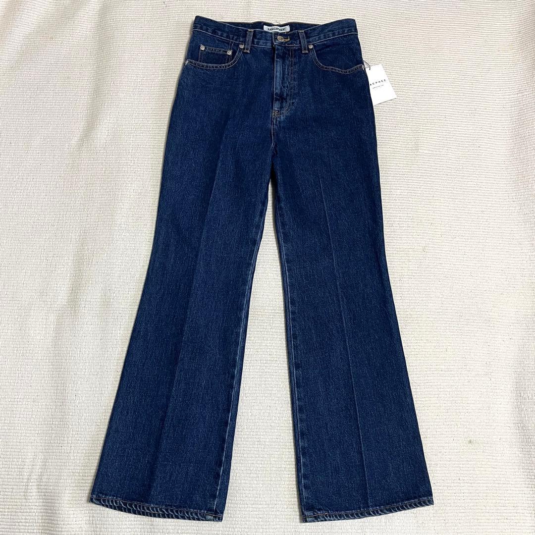 新品　マカフィー　コットンデニムブーツカットパンツ　フレア　日本製　2022SS