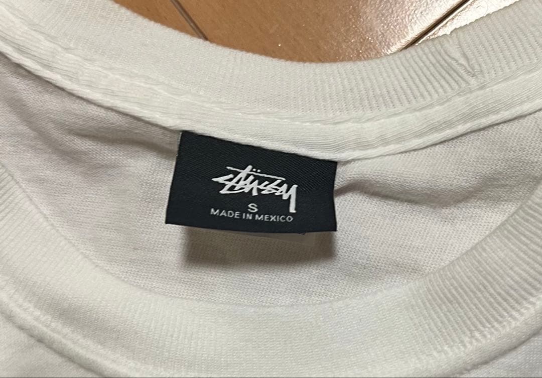 STUSSY ホワイト Tシャツ Sサイズ　シャドーマン希少