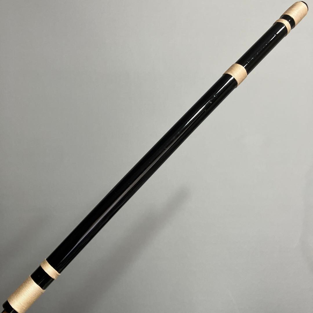 篠笛八本調子 C管　唄物　ドレミ調　天地糸巻 CMR8-218 西洋音階 黒塗