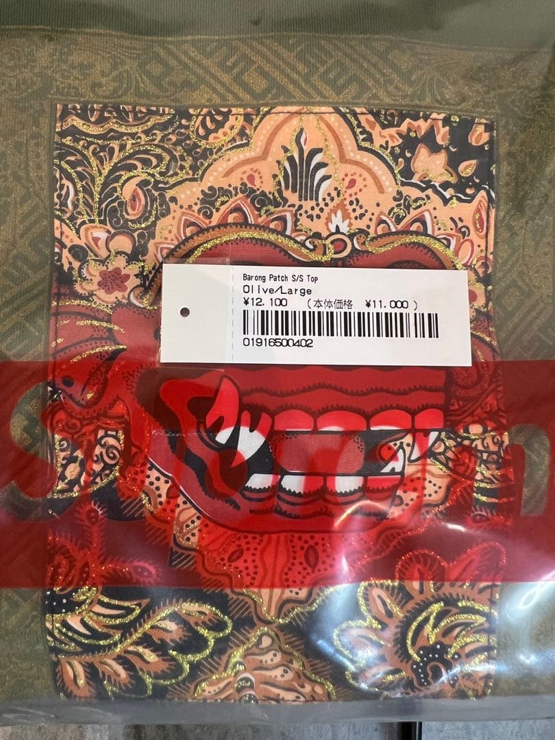 Supreme Barong Patch Tシャツ L オリーブ