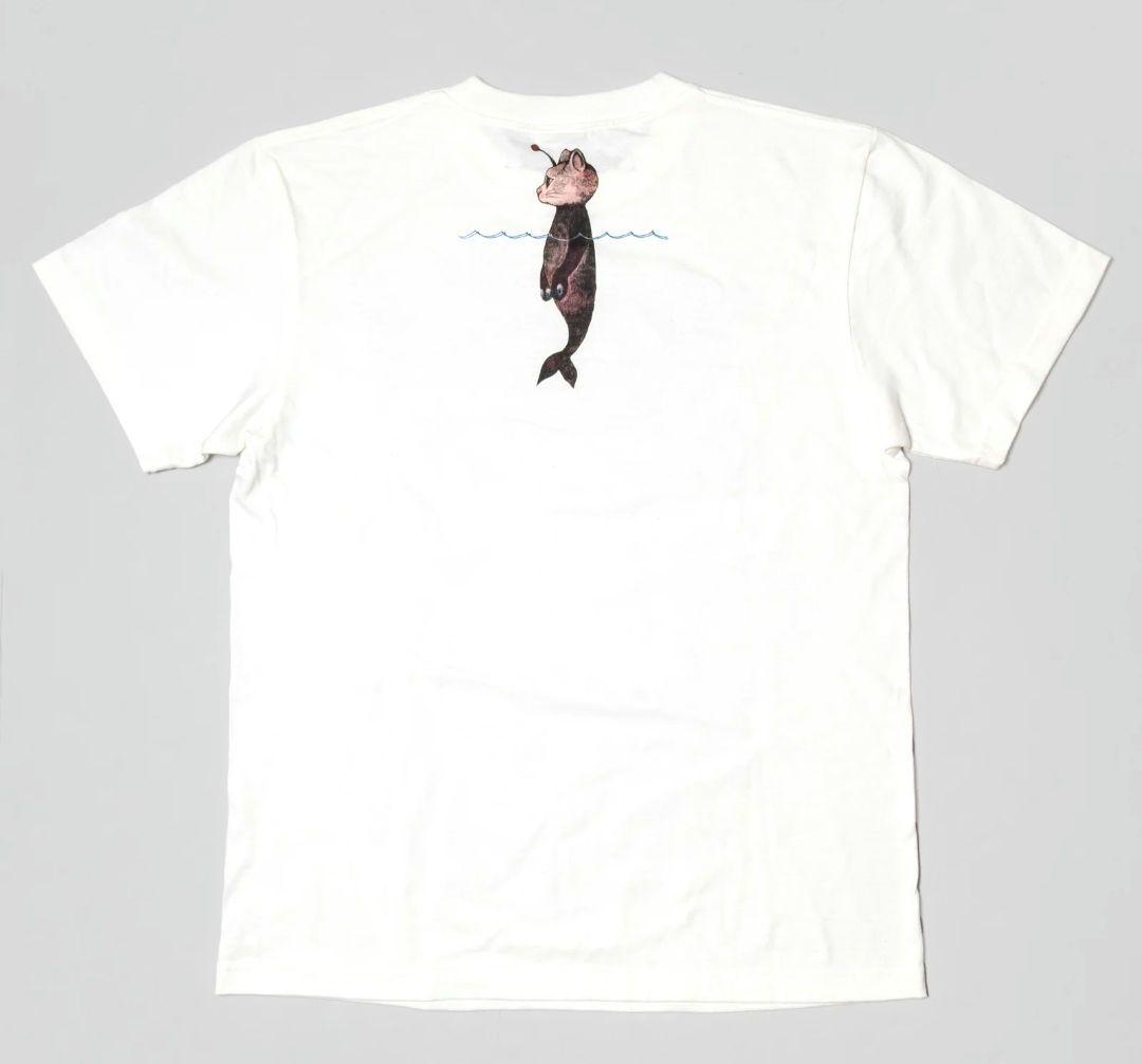 ボリス雑貨店、ヒグチユウコ、LOVE＆PEACE　Tシャツ　Sサイズ　ホワイト白