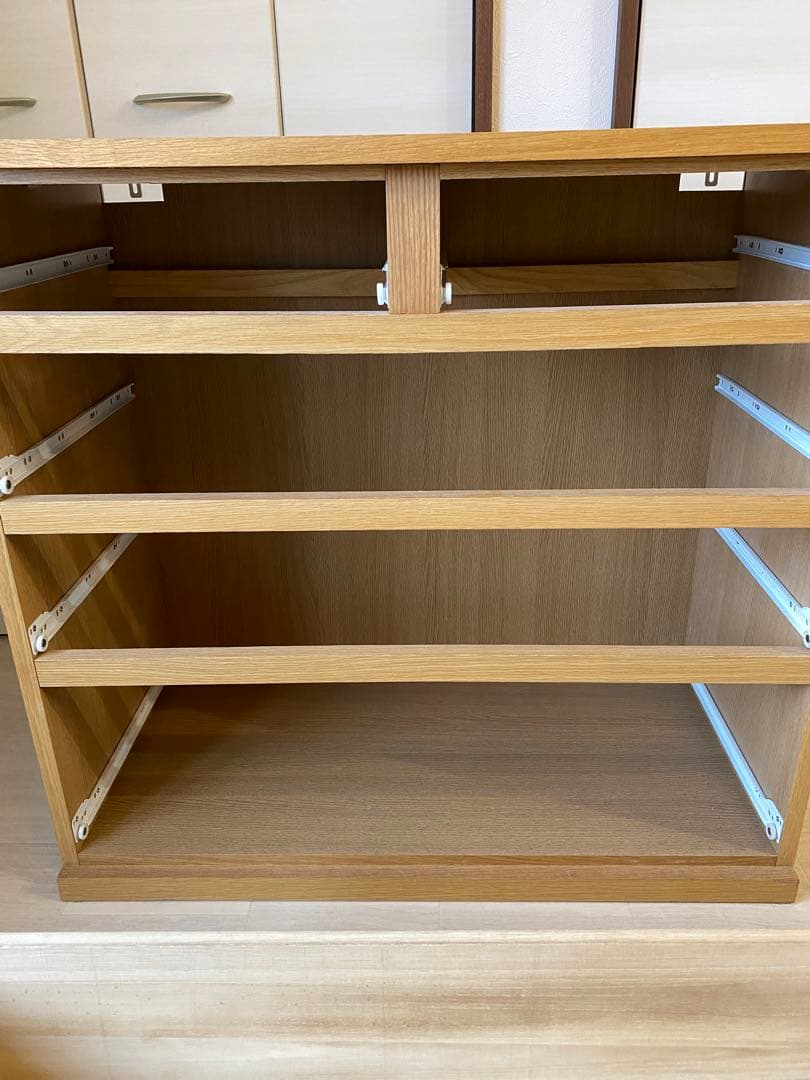 無印良品/MUJI オーク材 4段チェスト ナチュラル ZR24335