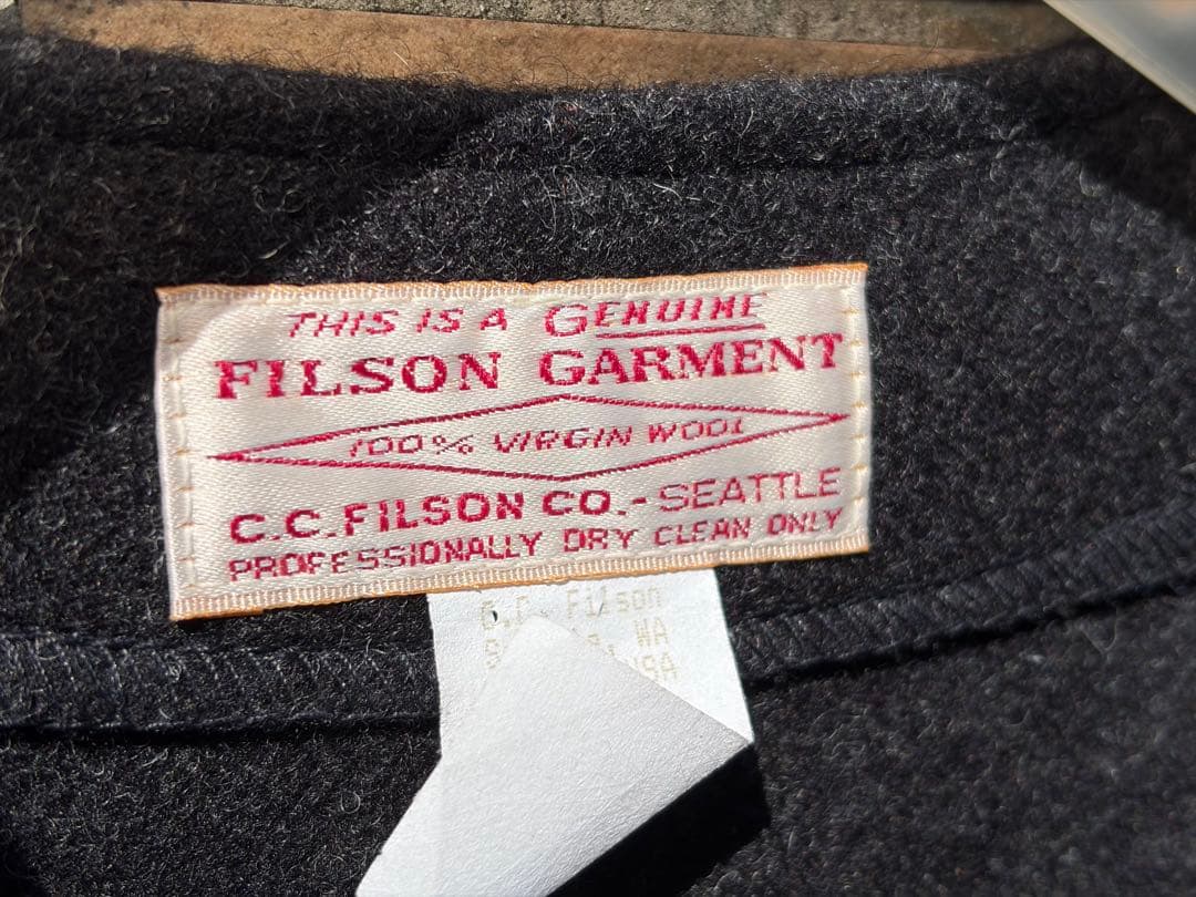 FILSON ウールベスト USA製 44 ダークグレー