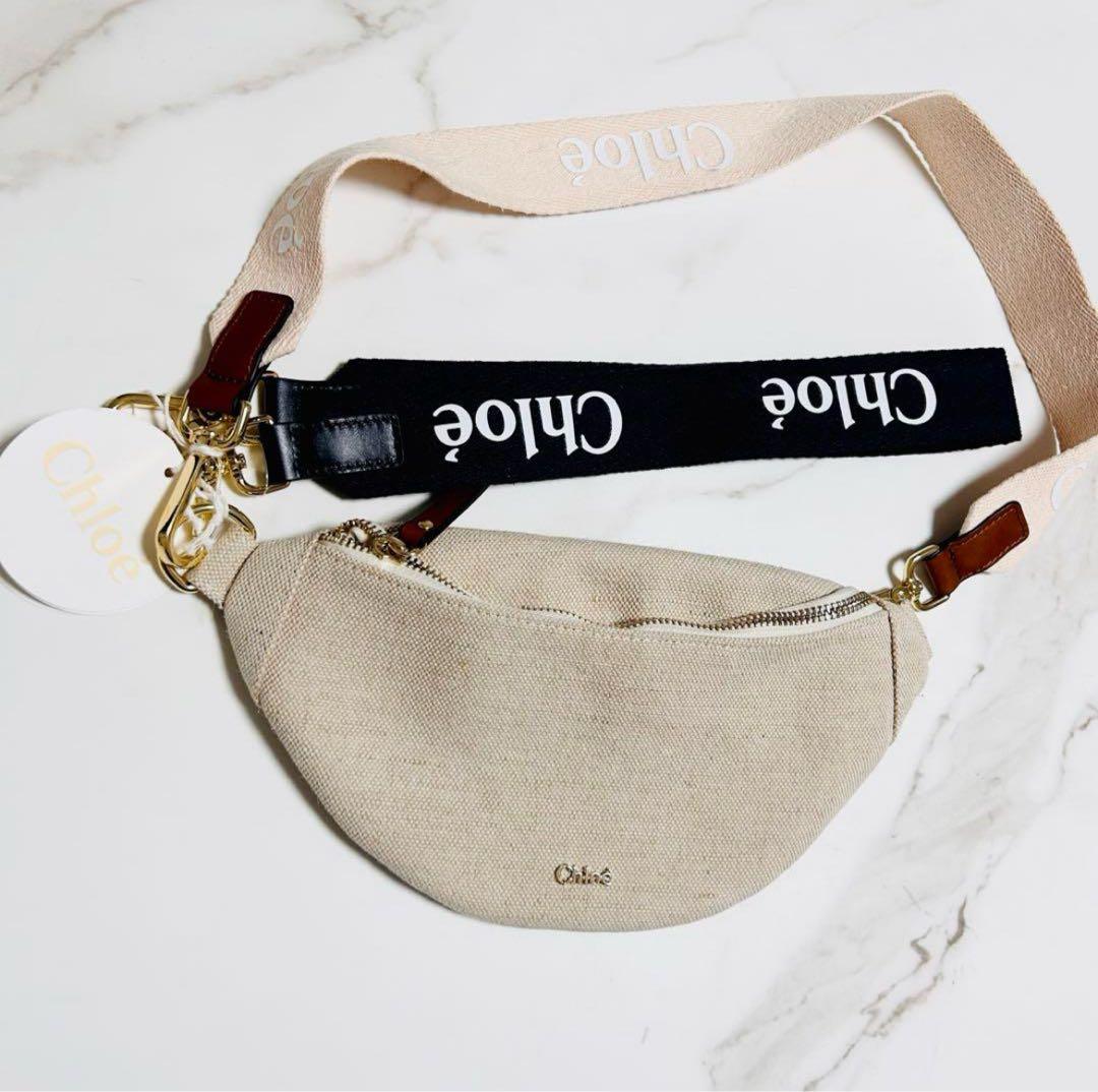 シ*ム様 Chloé キッズ ボディバッグ・ウエストポーチ ベージュ　小さな汚れ