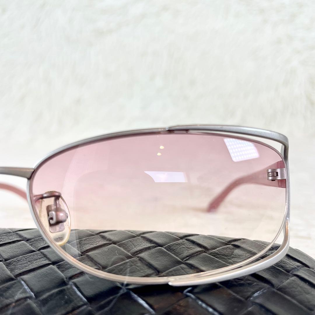miu miu　サングラス　SMU60F　ピンクレンズ　シルバー・ピンクフレーム