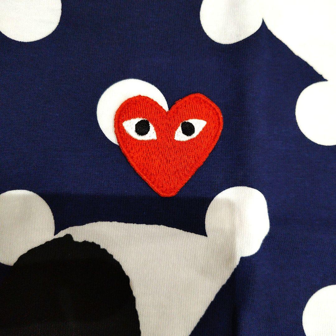 PLAY COMME des GARÇONS 水玉柄　ドットハートTシャツ