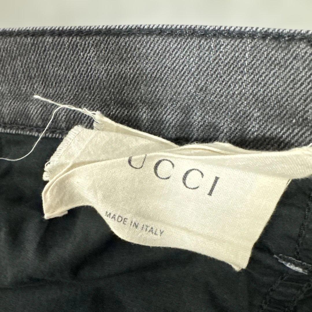美品　GUCCI グッチ　デニム　パンサー　タイガー　刺繍　30 スキニー