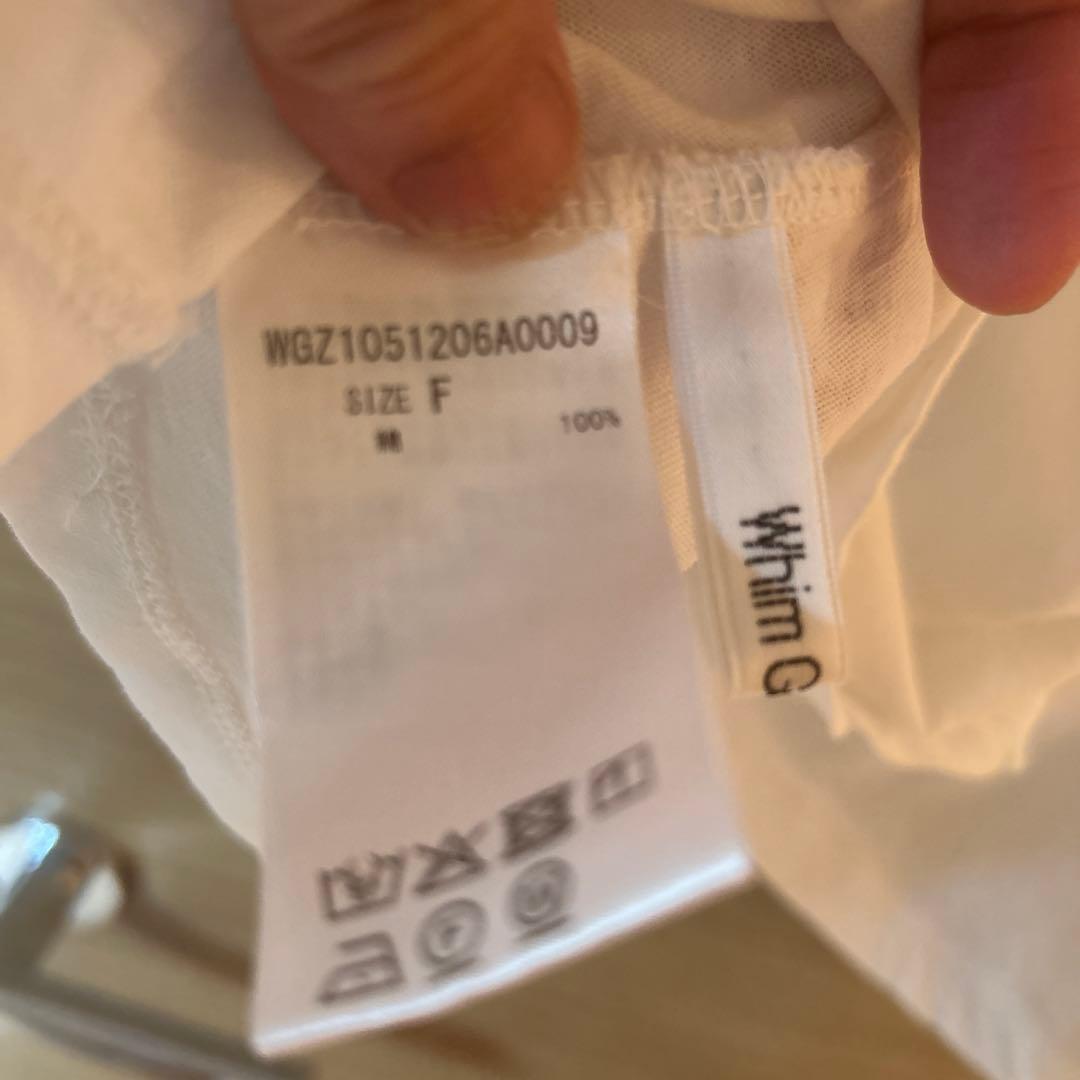 WHIM ホワイト Tシャツ フリーサイズ　人気　完売商品