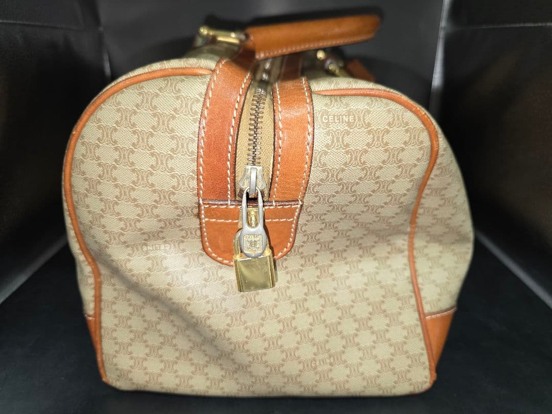 MT498 セリーヌ CELINE マカダム トリオンフ ボストンバッグ
