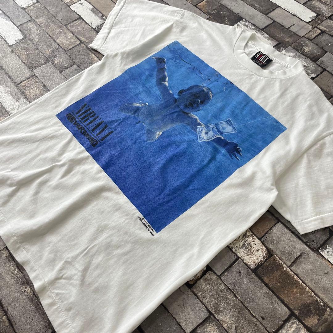 NIRVANA ニルヴァーナ never mind 白 半袖 Tシャツ L