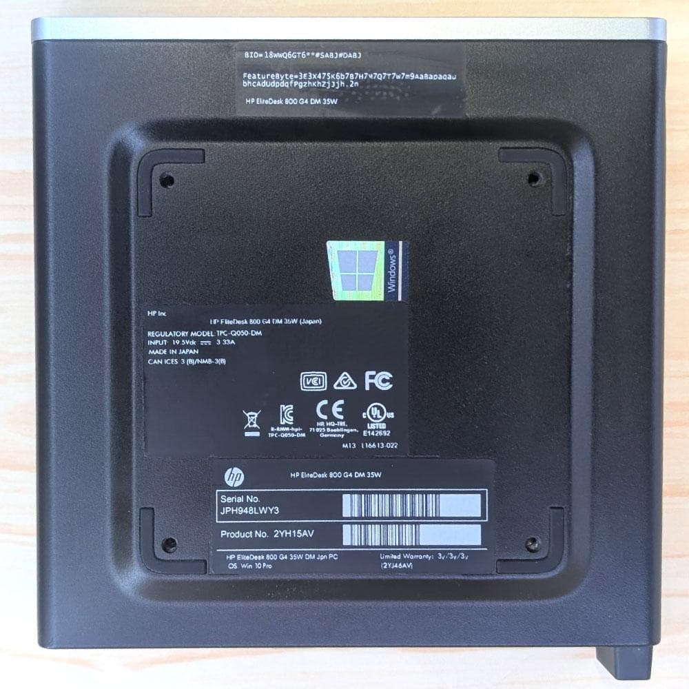 HP FlieDesk800G4 i5 8th 8G 256GWiFi搭載