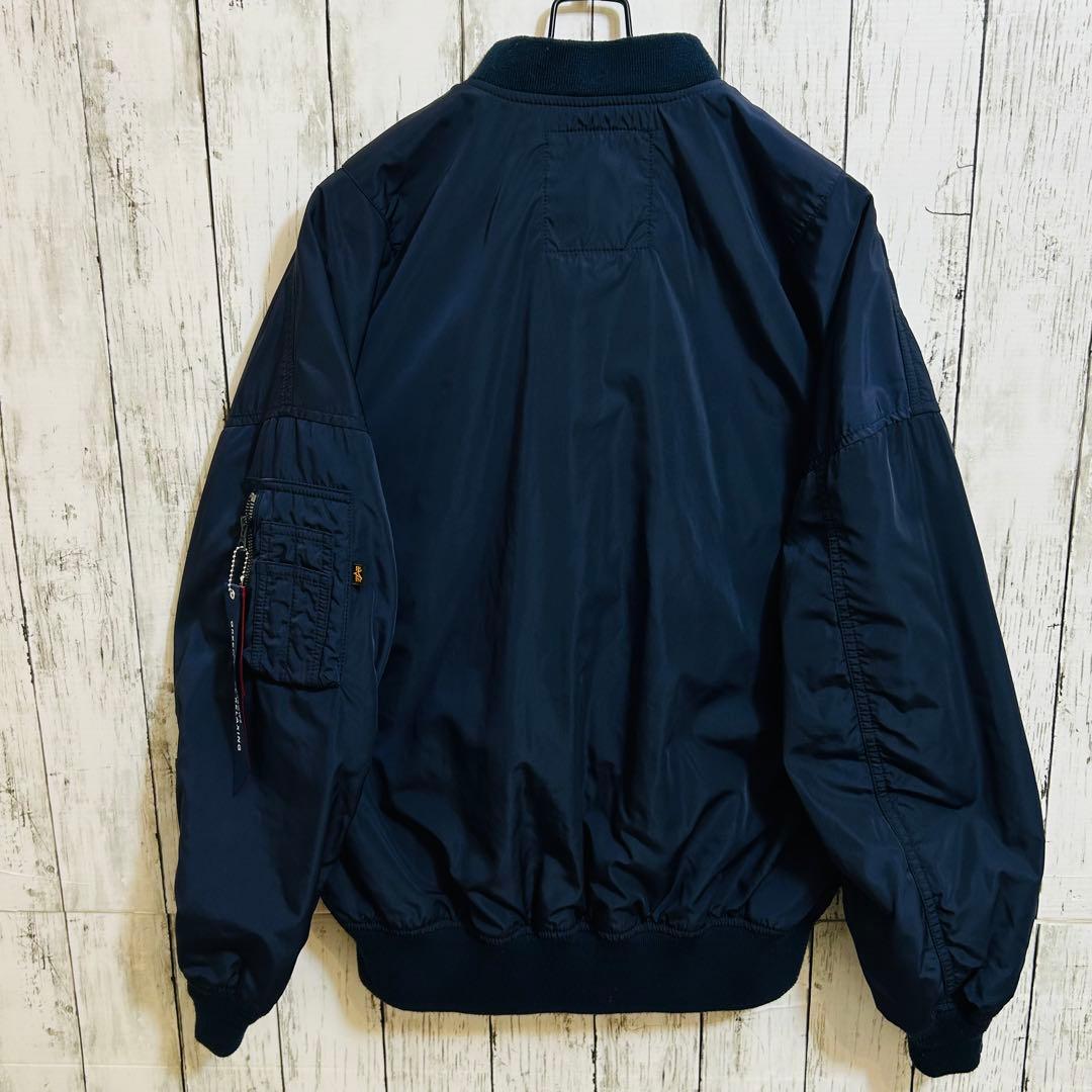 ALPHA INDUSTRIES アルファMA-1 フライトジャケット ネイビー