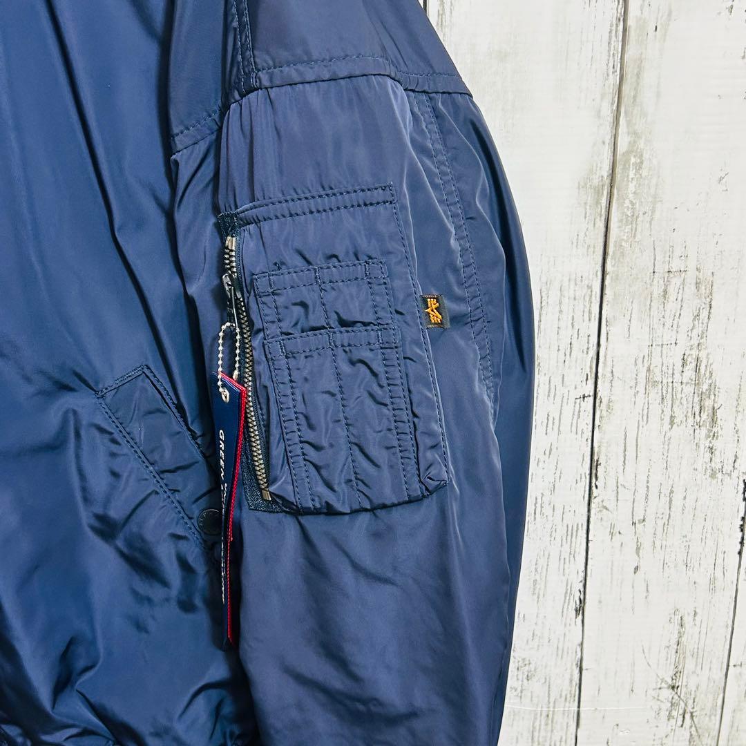 ALPHA INDUSTRIES アルファMA-1 フライトジャケット ネイビー