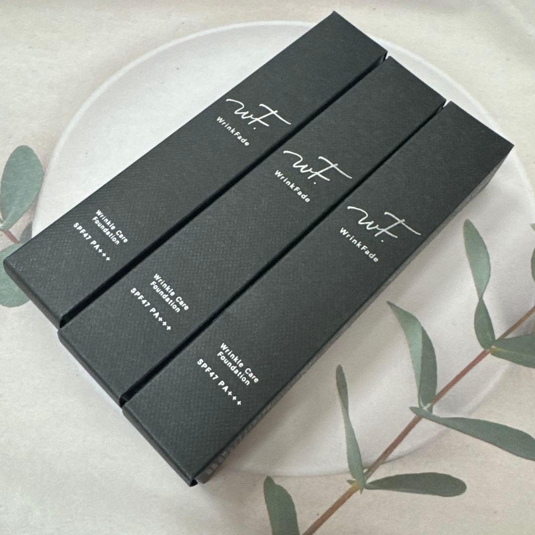 新品★薬用リンクルカバーファンデーション SPF47 PA+++　3本
