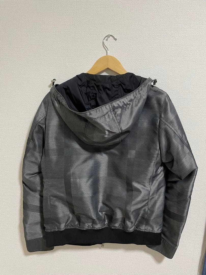 ブラックレーベルクレストブリッジ シルバーシャドーチェック柄 ナイロンジャケット