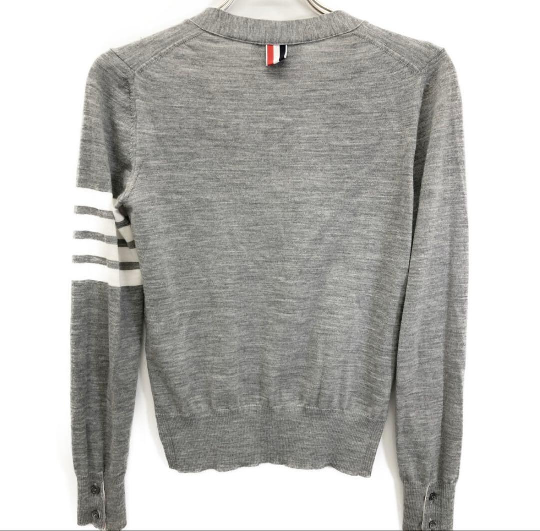 THOM BROWNE カーディガン　トムブラウン　 正規品　グレー　36