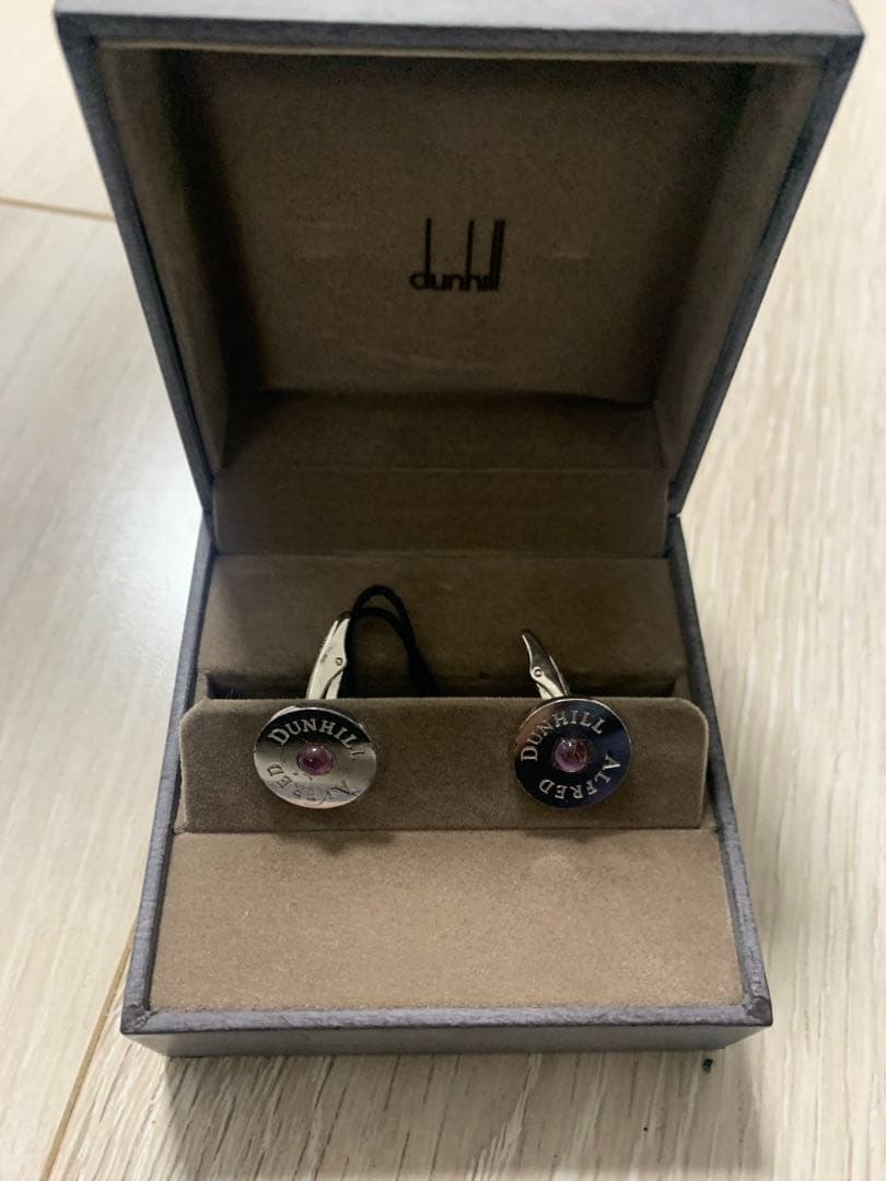 dunhill シルバー カフリンクス 2点セット