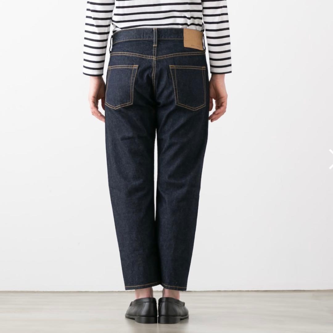 美品mizuiro ind ミズイロインド アンクル丈 デニムパンツ