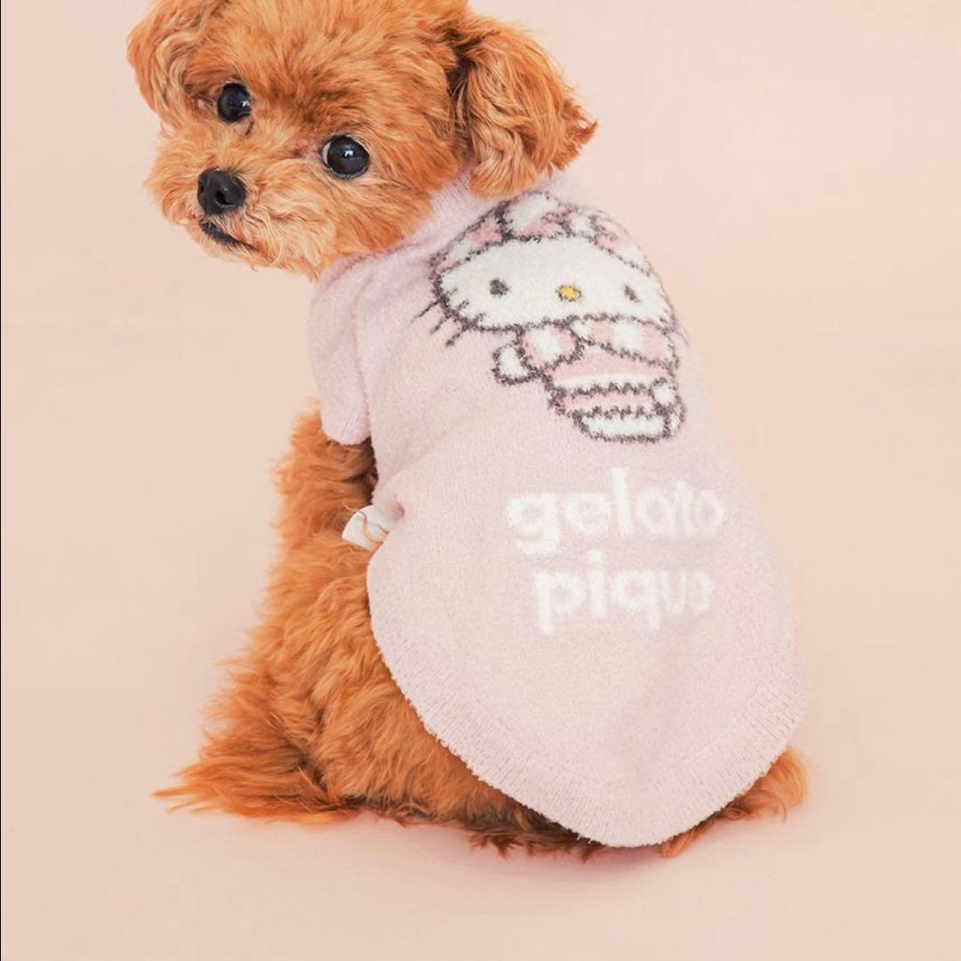 サンリオハウス　CAT＆DOG スムーズィープルオーバー　L ジェラートピケ