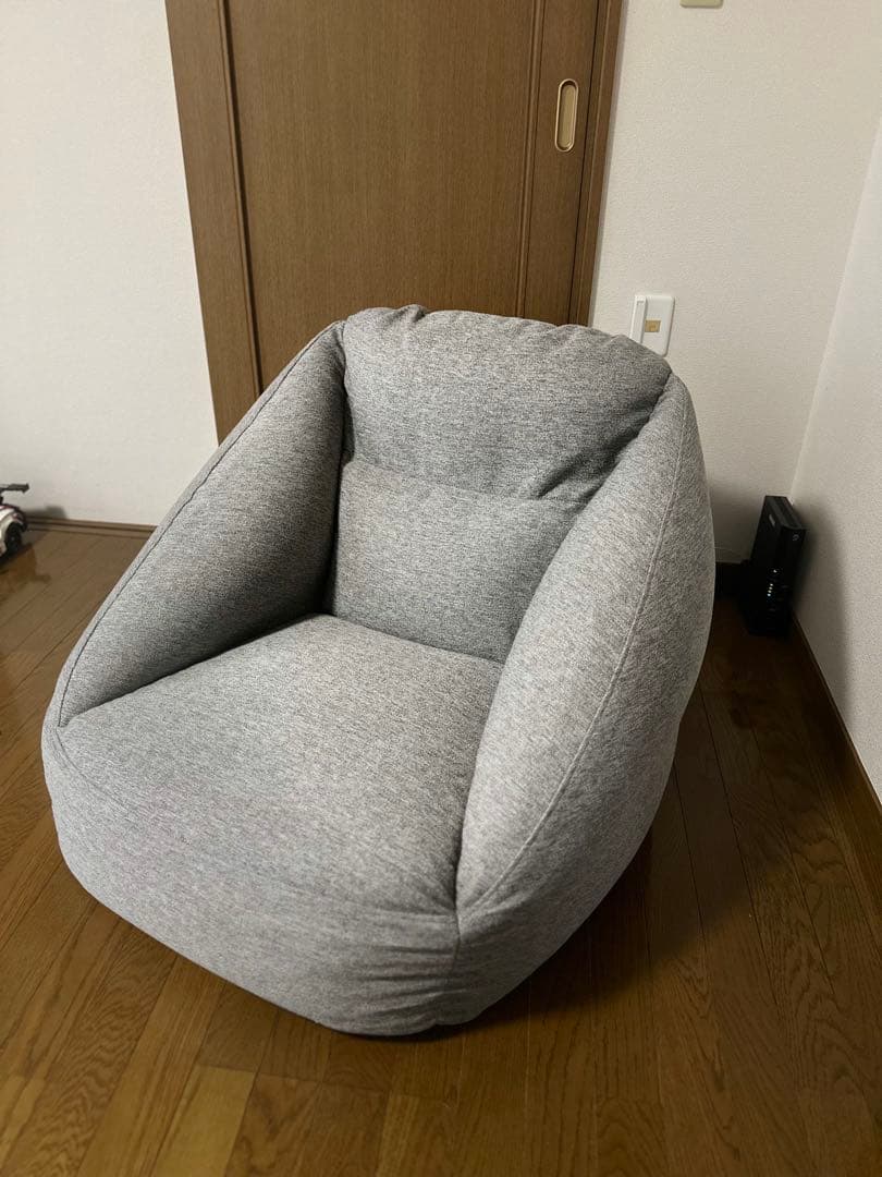 美品 無印良品 空気でできたソファ グレー