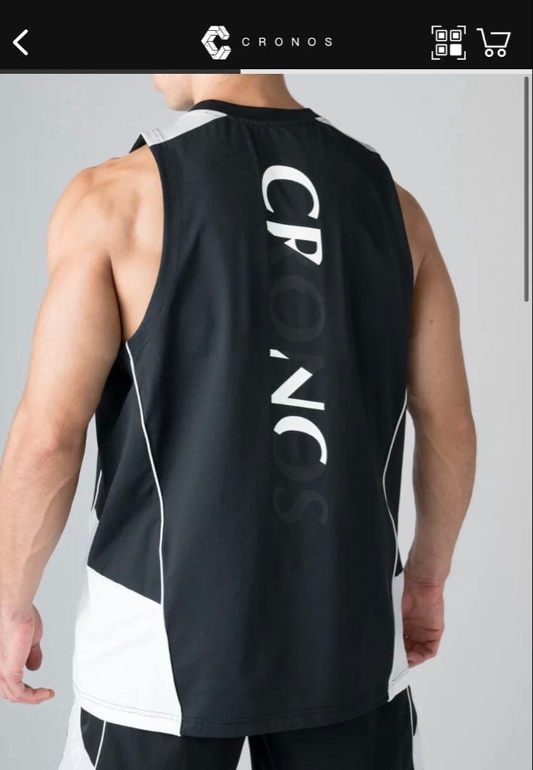 CRONOS タンクトップ ブラック