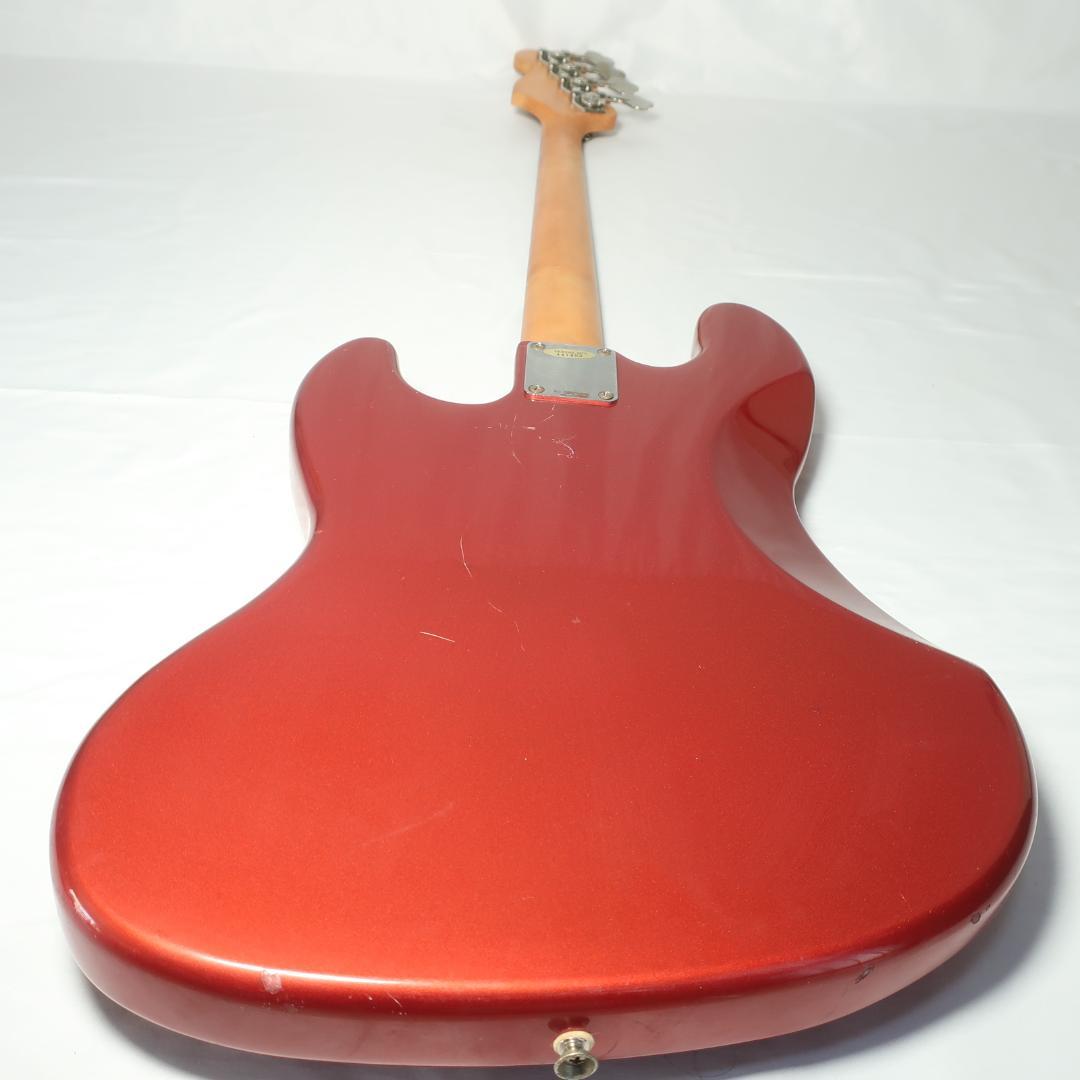 BUSKER'S エレキベース ジャズベースタイプ メタリックレッド