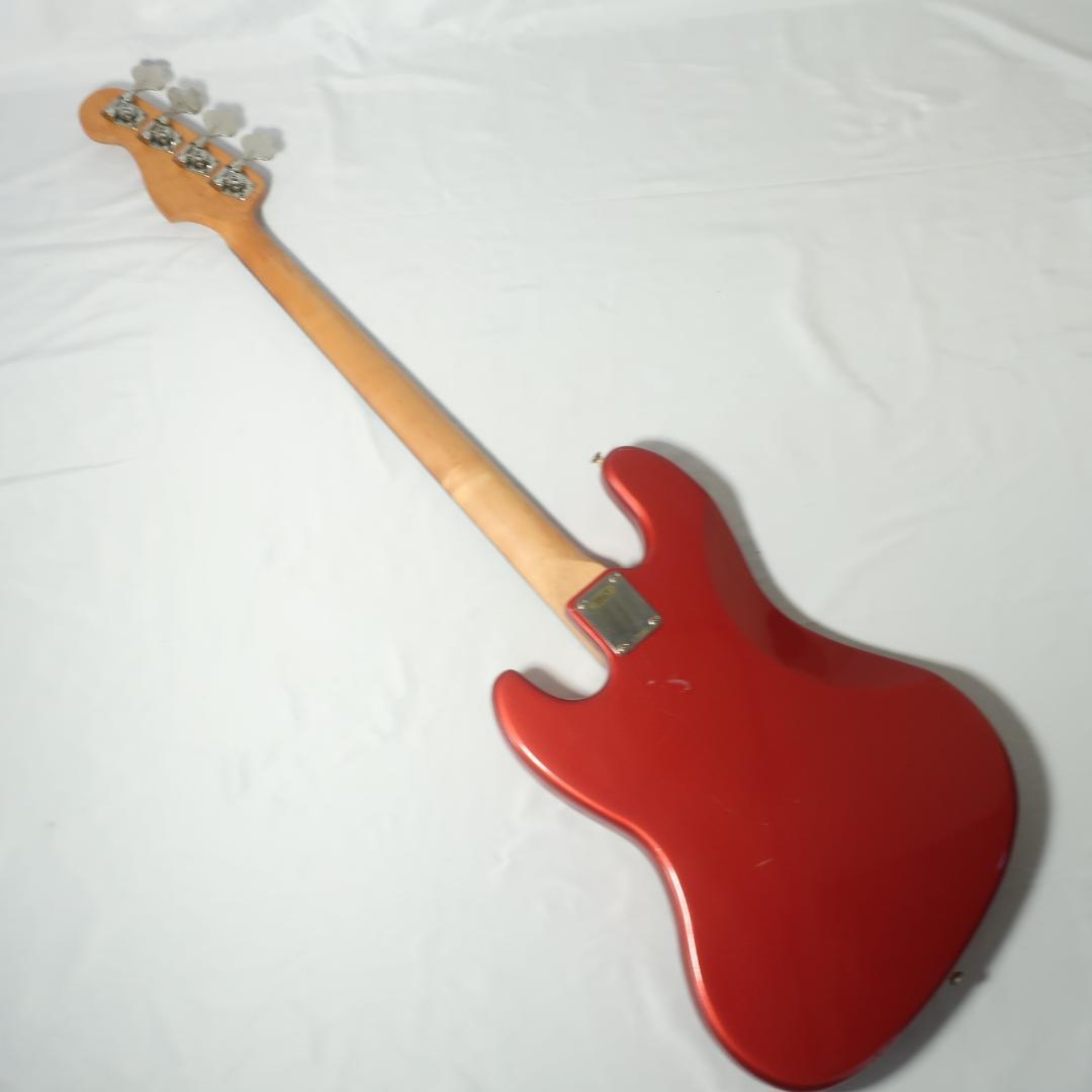 BUSKER'S エレキベース ジャズベースタイプ メタリックレッド