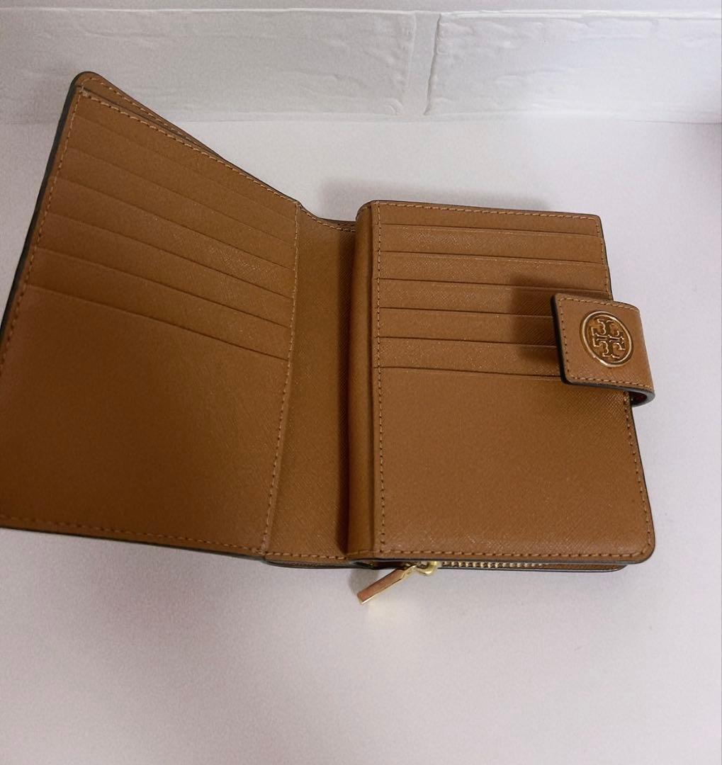 トリーバーチ　TORY BURCH 折り財布　ブラウン　未使用に近い