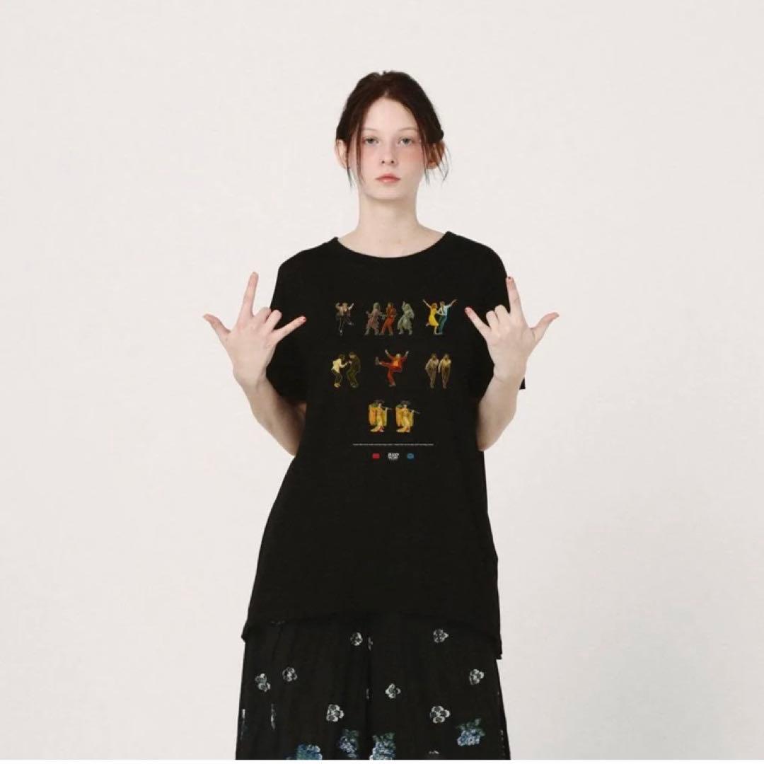 bedsidedrama OMNIDANCE Flare T-Shirt 黒2