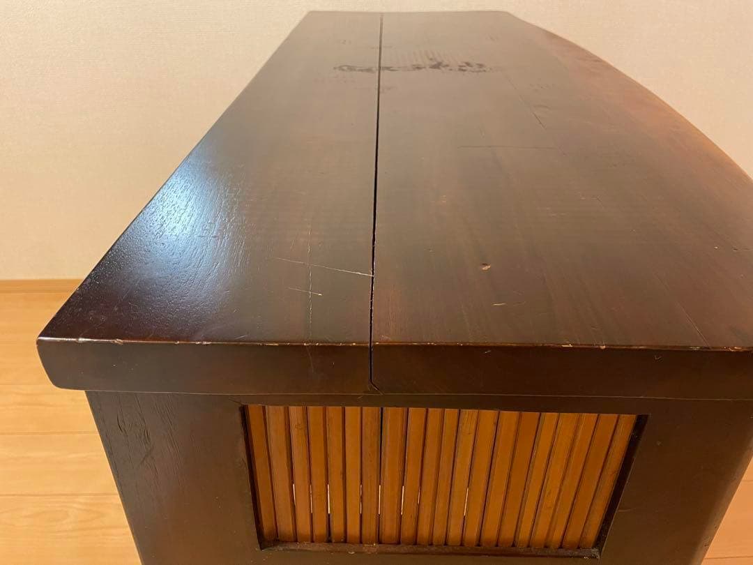 ヴィンテージ ダークブラウン木製テーブル
