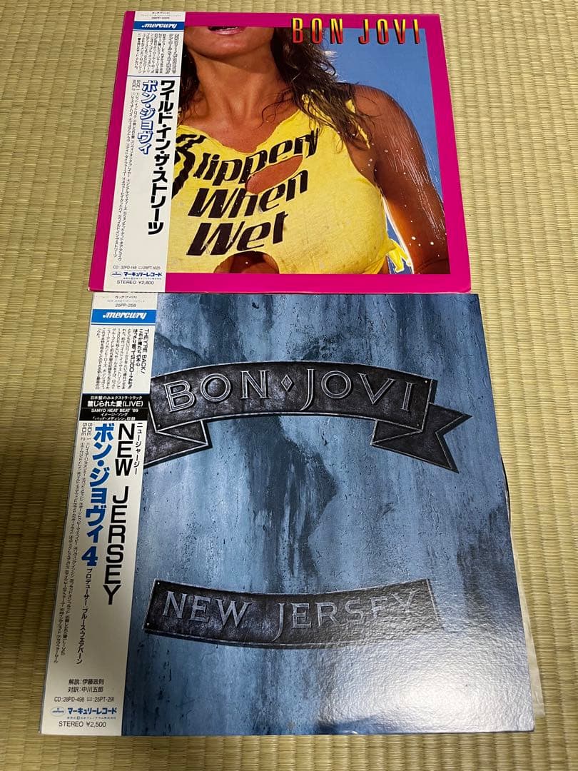 LP 帯 ボンジョビ レコード　２枚セット BON JOVI vinylジョヴィ