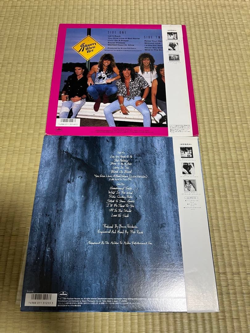 LP 帯 ボンジョビ レコード　２枚セット BON JOVI vinylジョヴィ