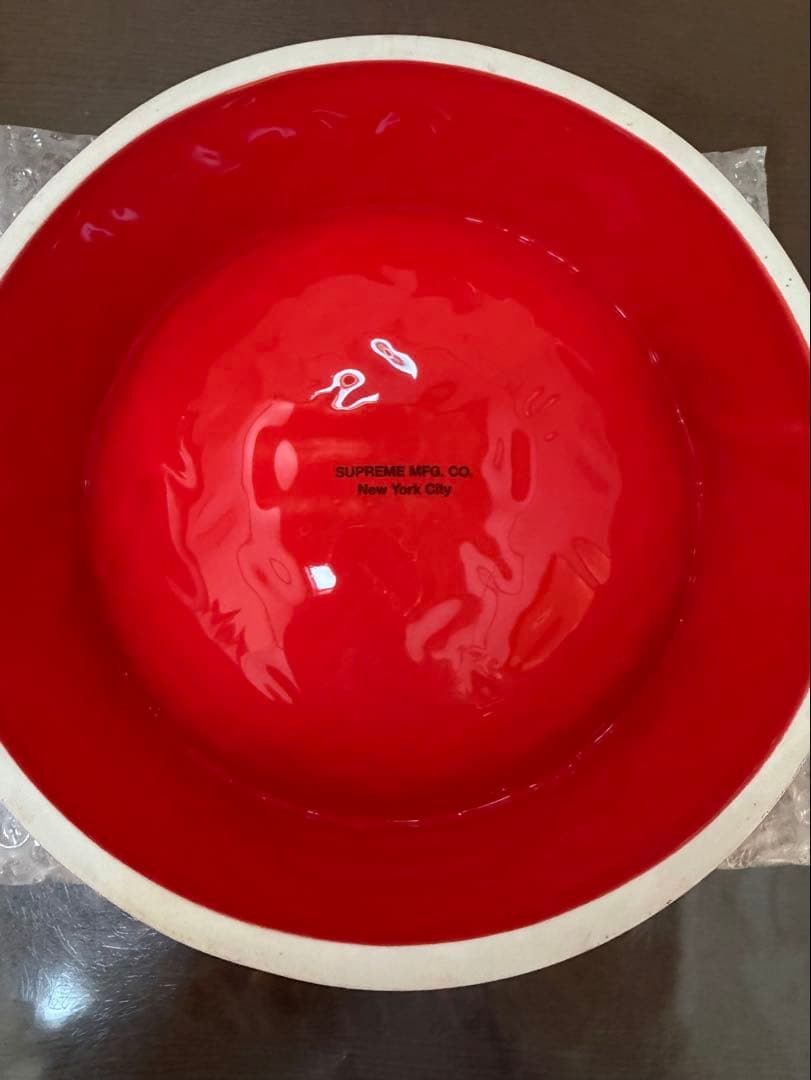 Supreme フードボウル レッド
