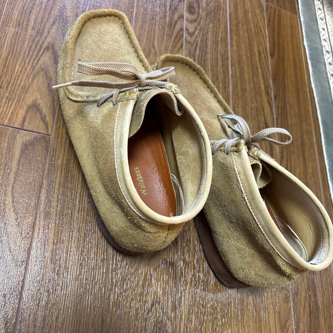 97年製　clarks ワラビー　レザーアッパー　8M ワラビーブーツ