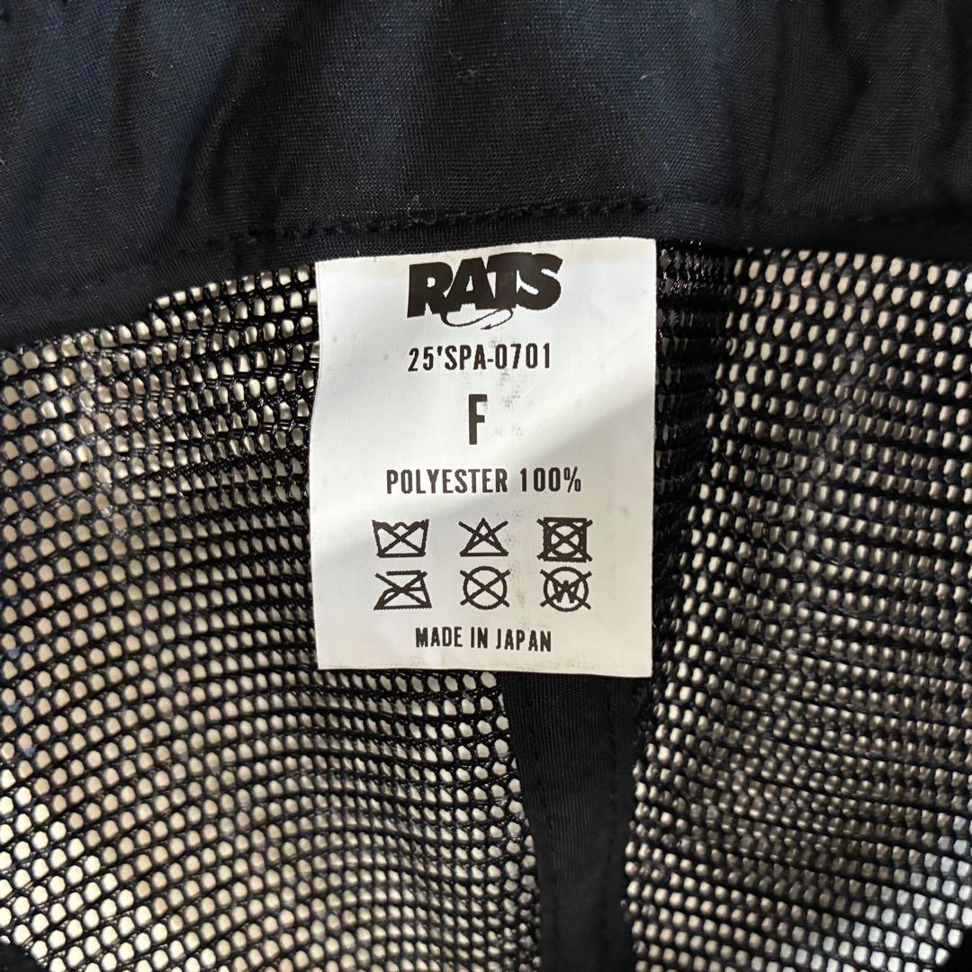 RATS【ラッツ】MESH CAP WAY OF LIFE 25ss 黒 美品
