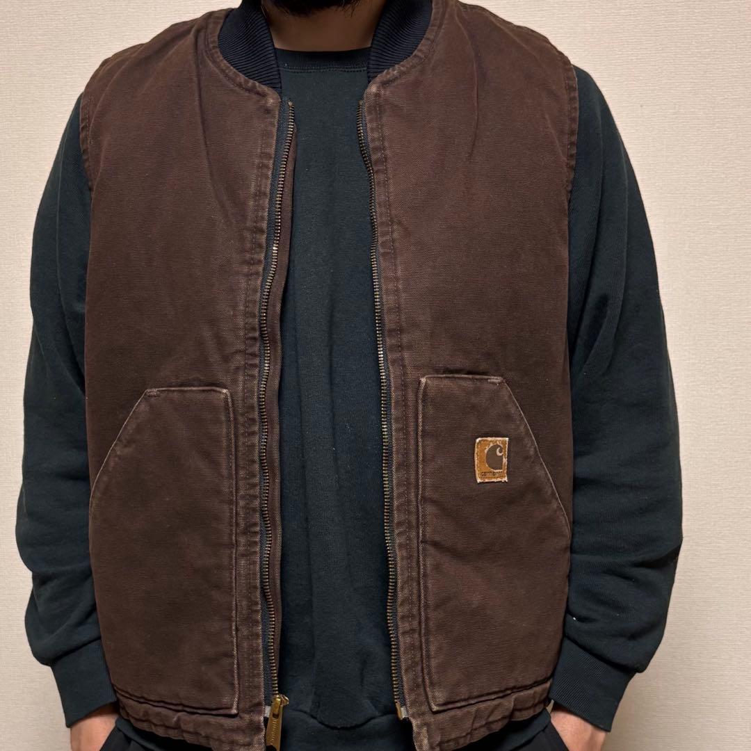 90s USA製 Carhartt ダックベスト