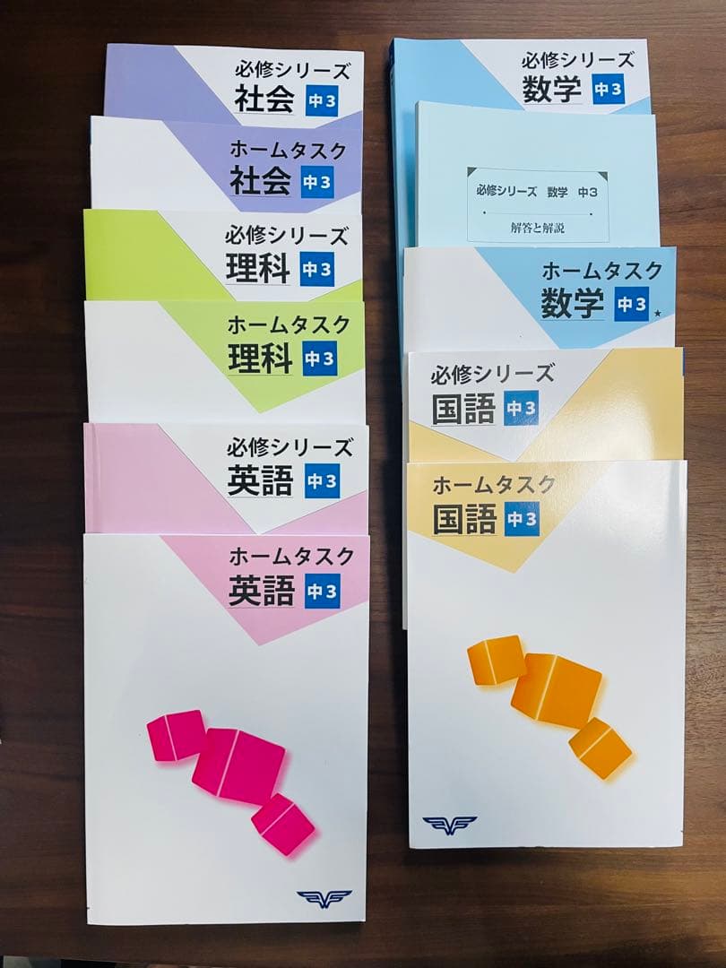 中学3年生 学習参考書セット　高校受験対策　必修シリーズ　新品