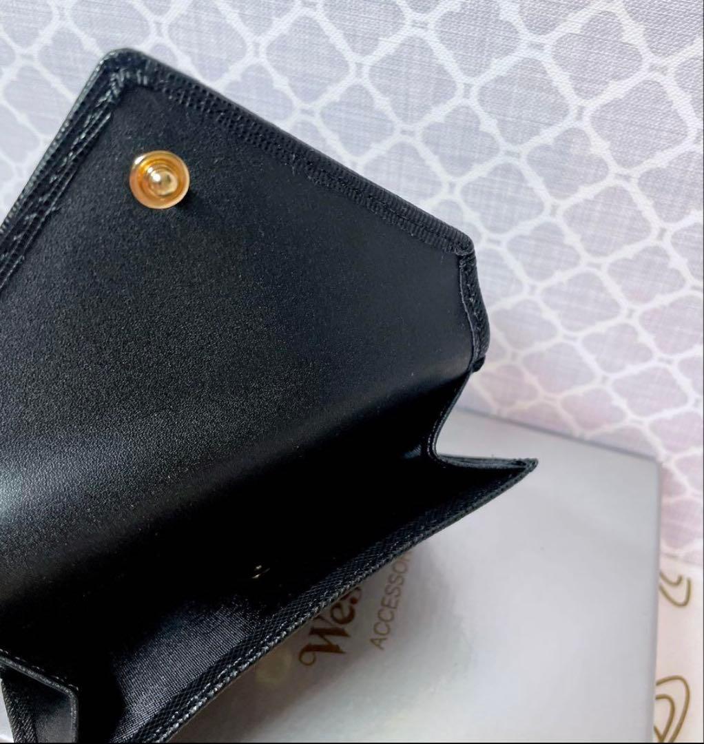 【最新♡ショッパー付】Vivienne Westwood 3つ折り財布 黒